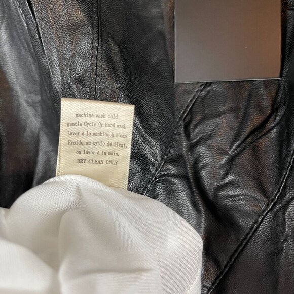 Very J Women Faux Leather Asymmetrical Sleeveless Dress Size M - Picture 5 of 8